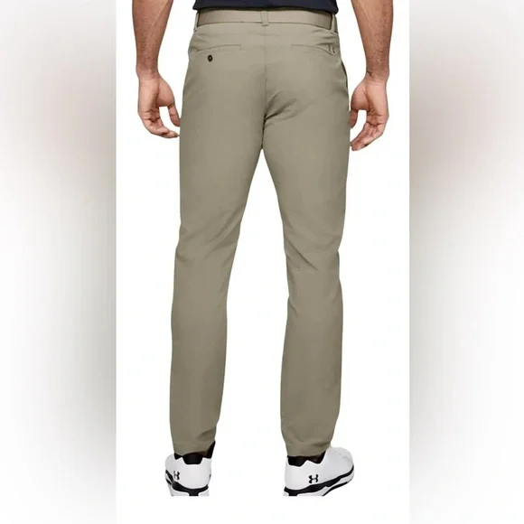 UNDER ARMOUR lot of 2 pairs men’s golf pants taper 30/32 UA sport dress khaki - Picture 2 of 7